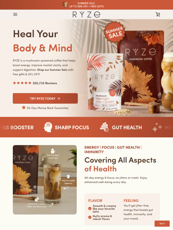 RYZE Mushroom Coffee