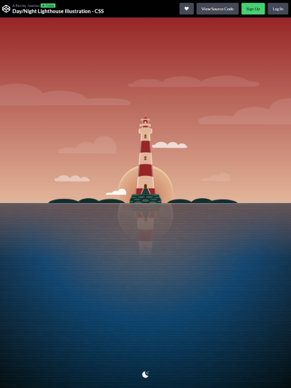 Day / Night Lighthouse by Josetxu